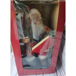 Story telling Santa Grandeur Noel Christmas Animated 1995 W/Box - Tested